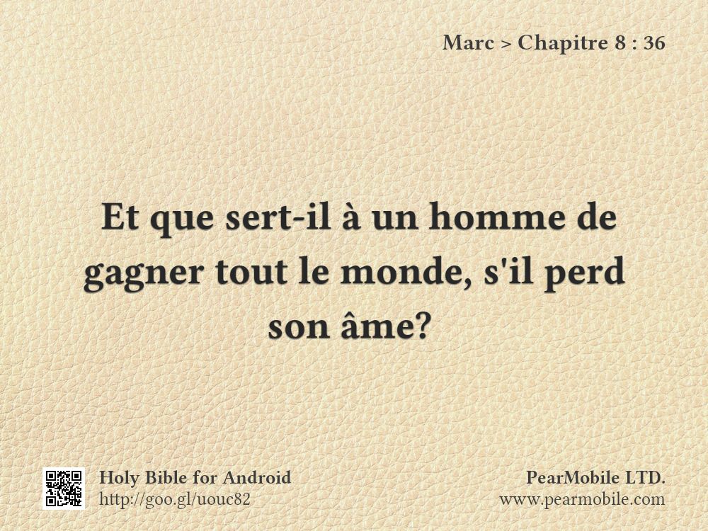 Marc, Chapitre 8:36